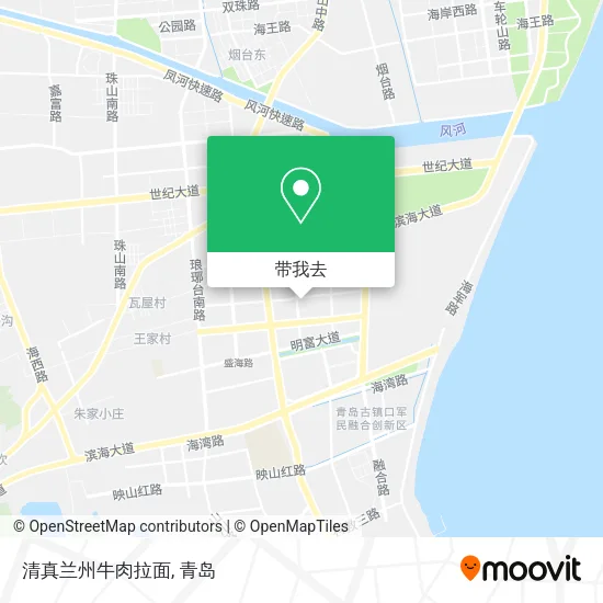 清真兰州牛肉拉面地图