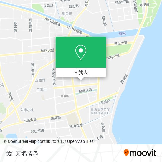 优佳宾馆地图