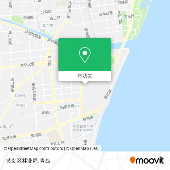 黄岛区林业局地图