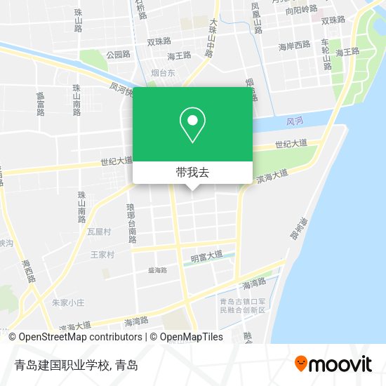 青岛建国职业学校地图
