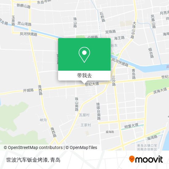 世波汽车钣金烤漆地图