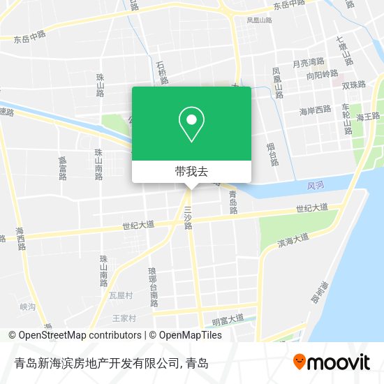 青岛新海滨房地产开发有限公司地图