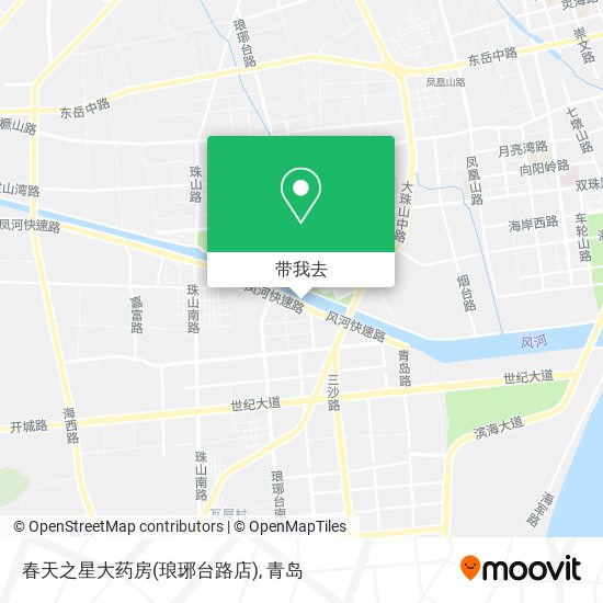 春天之星大药房(琅琊台路店)地图