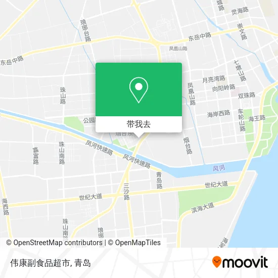 伟康副食品超市地图