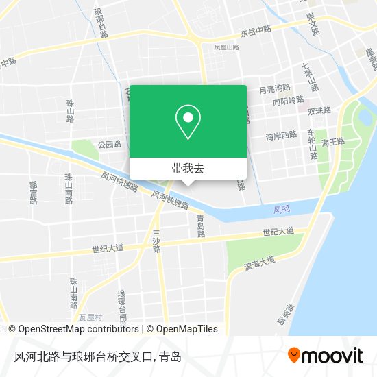 风河北路与琅琊台桥交叉口地图