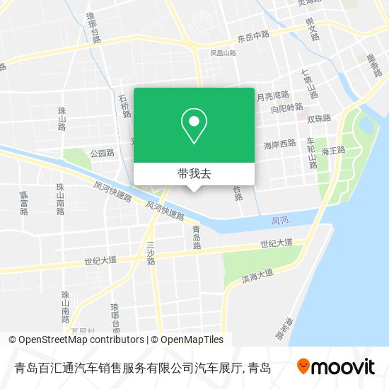 青岛百汇通汽车销售服务有限公司汽车展厅地图