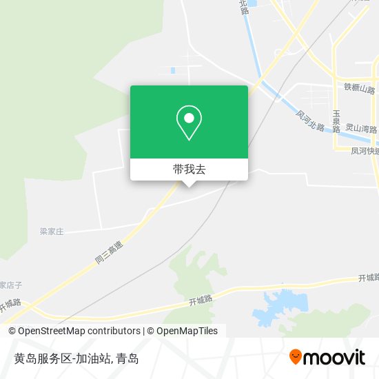 黄岛服务区-加油站地图