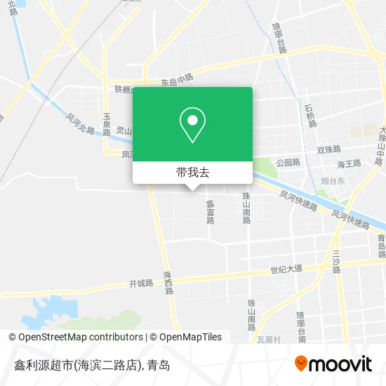 鑫利源超市(海滨二路店)地图