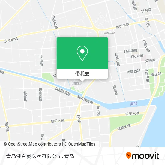青岛健百灵医药有限公司地图