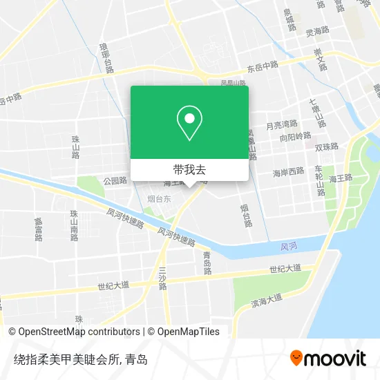 绕指柔美甲美睫会所地图