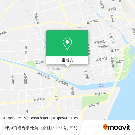 珠海街道办事处黄山路社区卫生站地图
