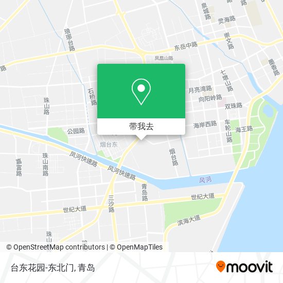 台东花园-东北门地图