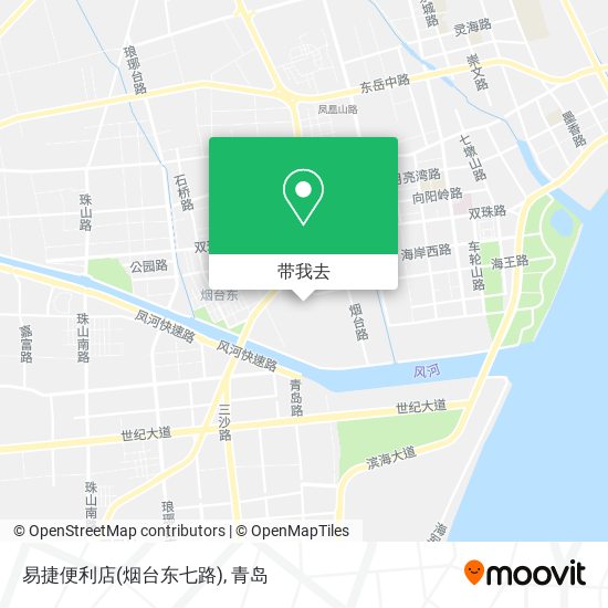 易捷便利店(烟台东七路)地图