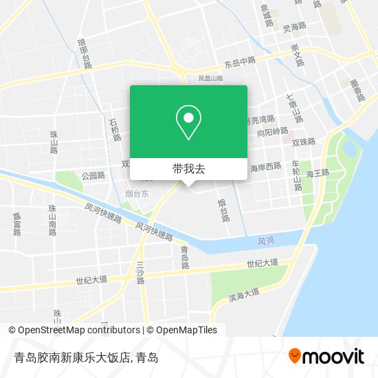 青岛胶南新康乐大饭店地图