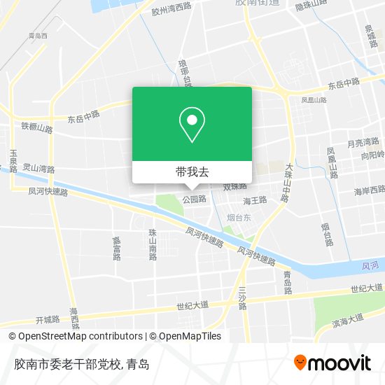 胶南市委老干部党校地图