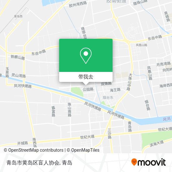 青岛市黄岛区盲人协会地图
