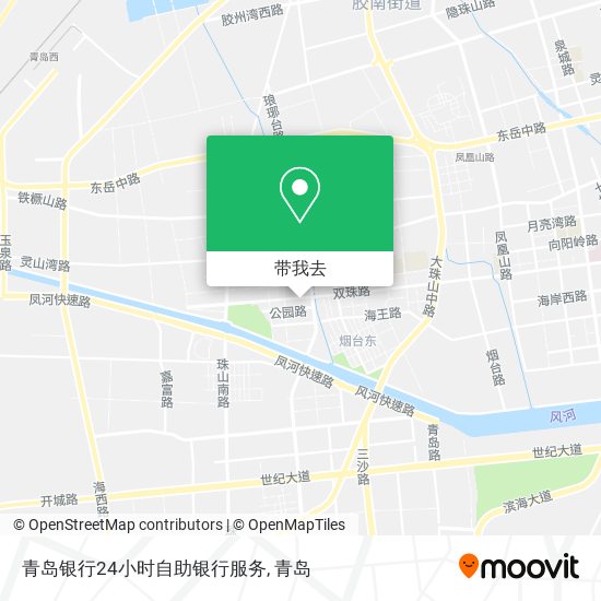 青岛银行24小时自助银行服务地图