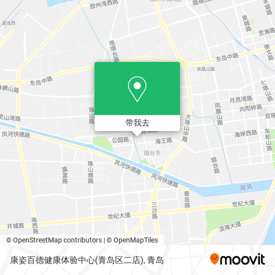 康姿百德健康体验中心(青岛区二店)地图