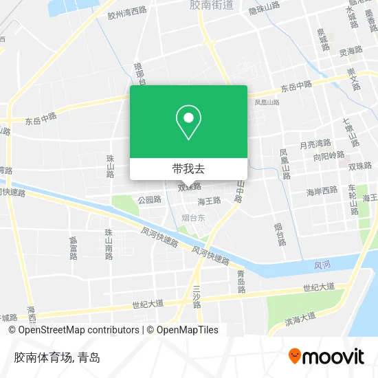 胶南体育场地图
