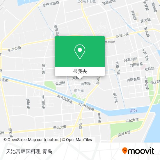 天池宫韩国料理地图