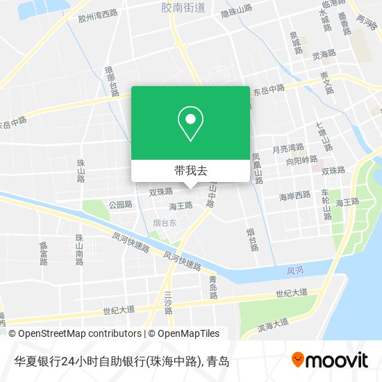 华夏银行24小时自助银行(珠海中路)地图