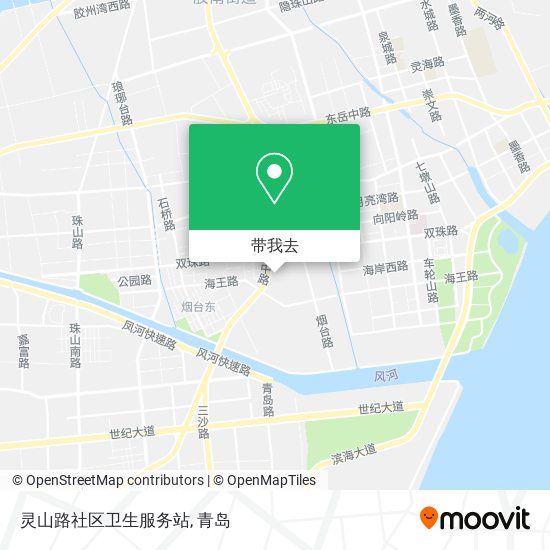 灵山路社区卫生服务站地图