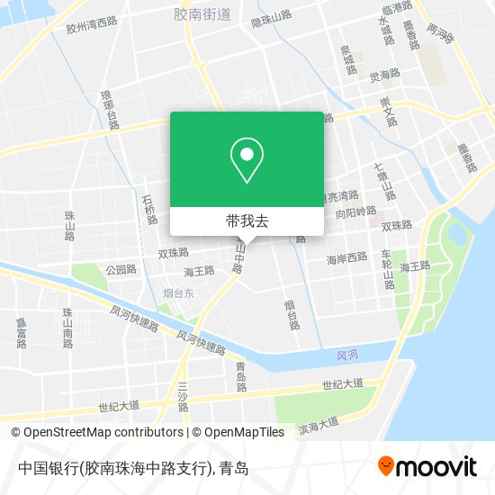 中国银行(胶南珠海中路支行)地图