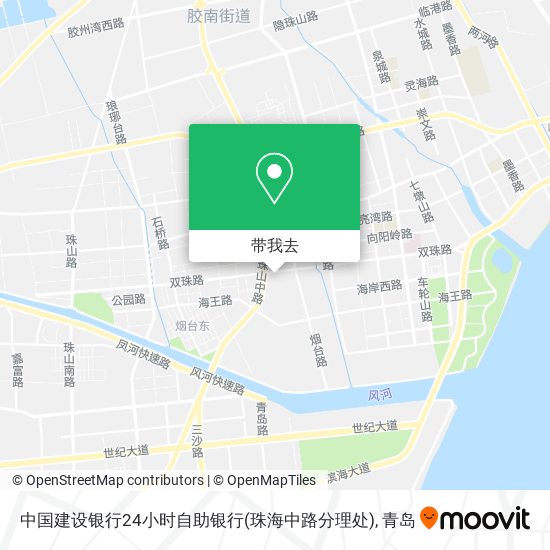 中国建设银行24小时自助银行(珠海中路分理处)地图