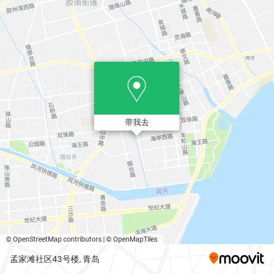 孟家滩社区43号楼地图