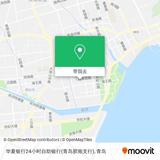华夏银行24小时自助银行(青岛胶南支行)地图