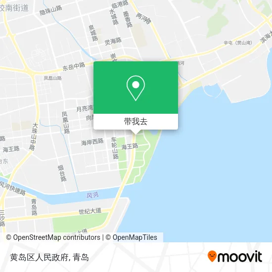 黄岛区人民政府地图