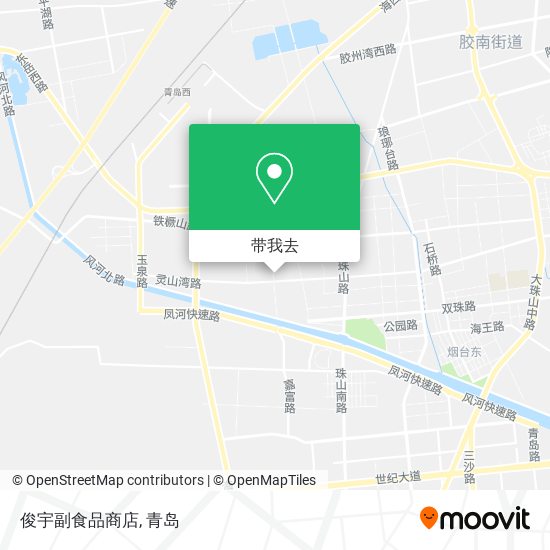 俊宇副食品商店地图