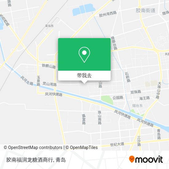 胶南福润龙糖酒商行地图