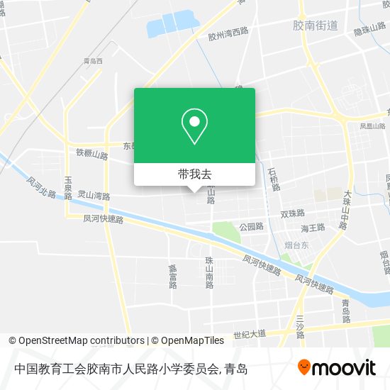 中国教育工会胶南市人民路小学委员会地图