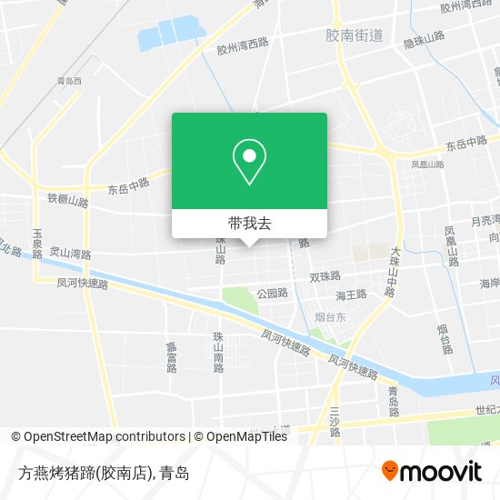 方燕烤猪蹄(胶南店)地图