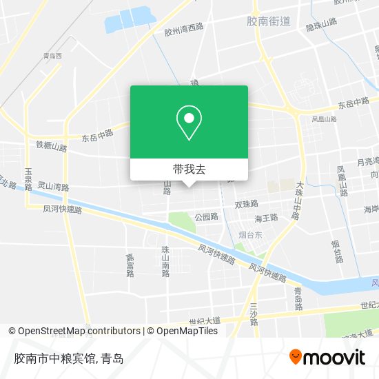 胶南市中粮宾馆地图