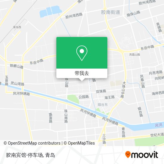 胶南宾馆-停车场地图