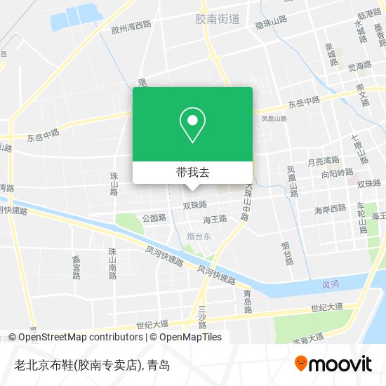 老北京布鞋(胶南专卖店)地图