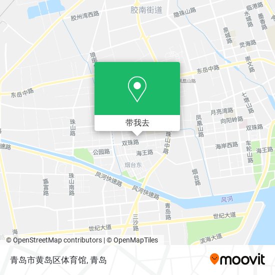 青岛市黄岛区体育馆地图