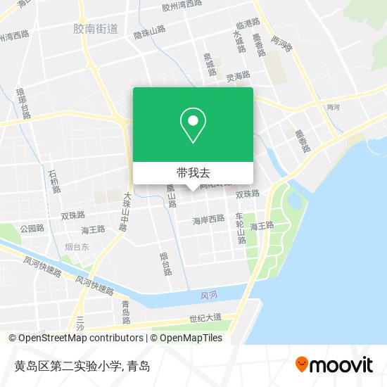 黄岛区第二实验小学地图