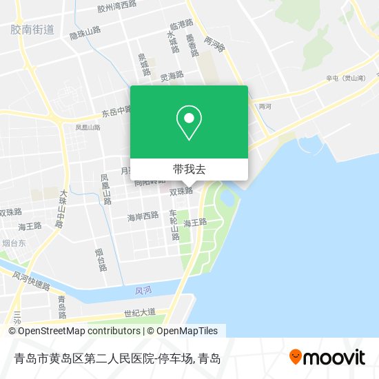青岛市黄岛区第二人民医院-停车场地图