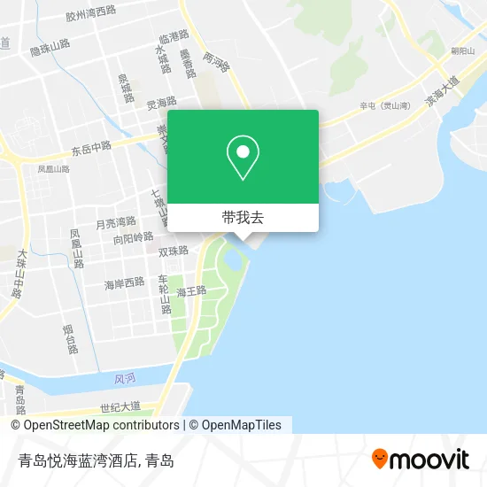 青岛悦海蓝湾酒店地图