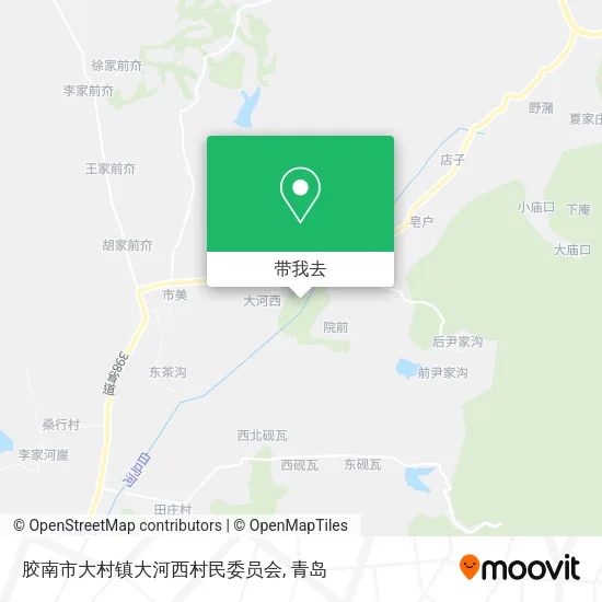 胶南市大村镇大河西村民委员会地图