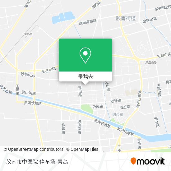 胶南市中医院-停车场地图