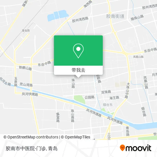 胶南市中医院-门诊地图