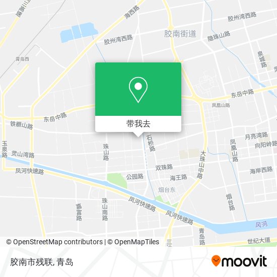 胶南市残联地图