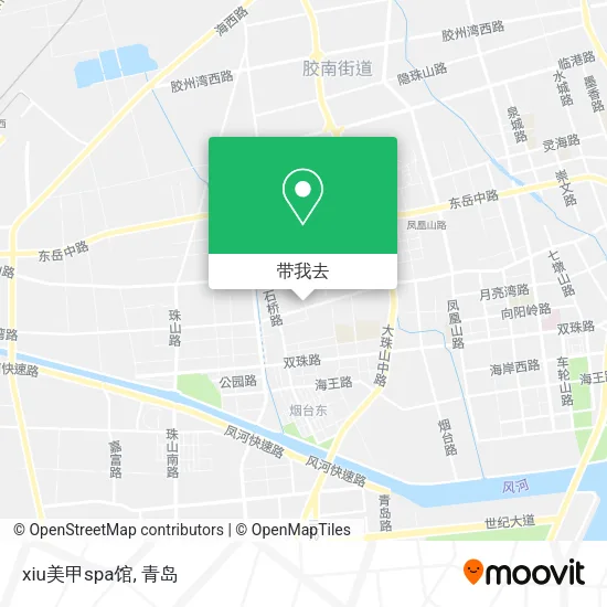 xiu美甲spa馆地图