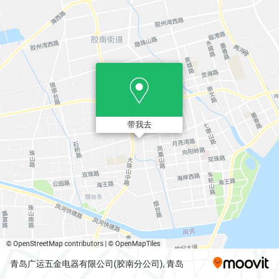 青岛广运五金电器有限公司(胶南分公司)地图