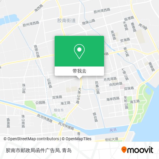 胶南市邮政局函件广告局地图