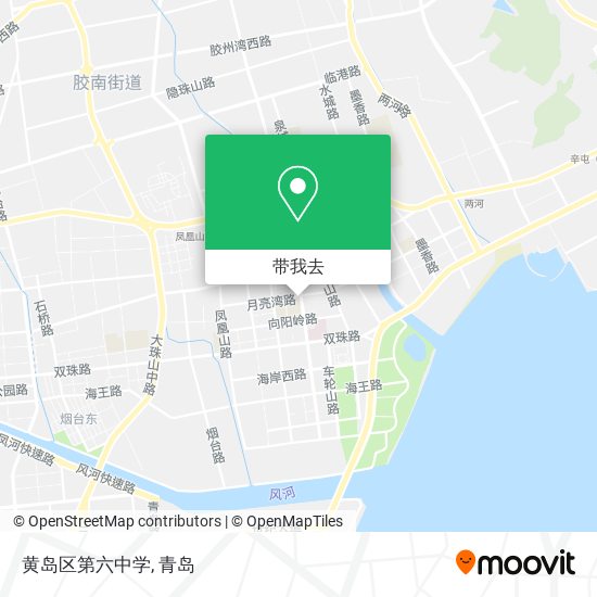 黄岛区第六中学地图